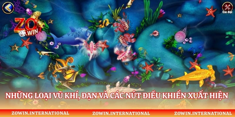Những loại vũ khí, đạn và các nút điều khiển xuất hiện trong game